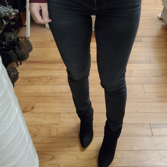 Kristin Cavallari Black Suede "Kane" Booties 6 - Picture 7 of 7